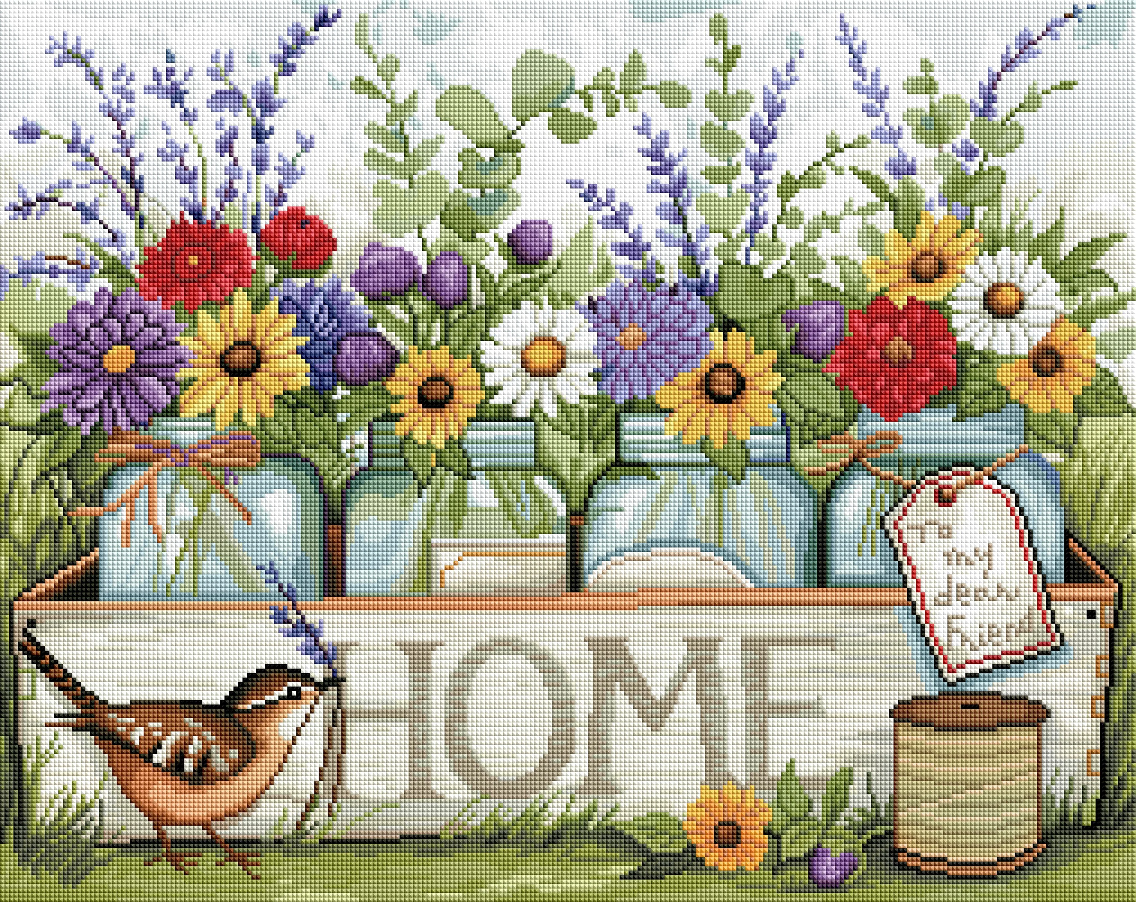 Box of Flower Jars Home - Image 2