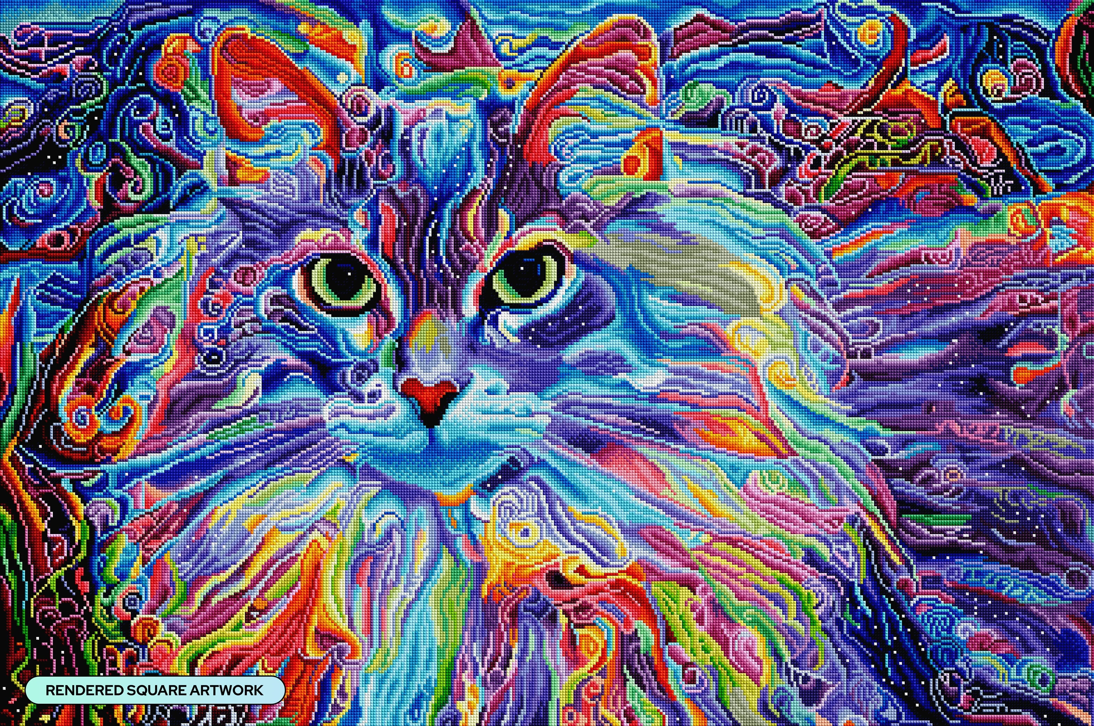 Cleo the Colorful Long Hair Cat - Image 2