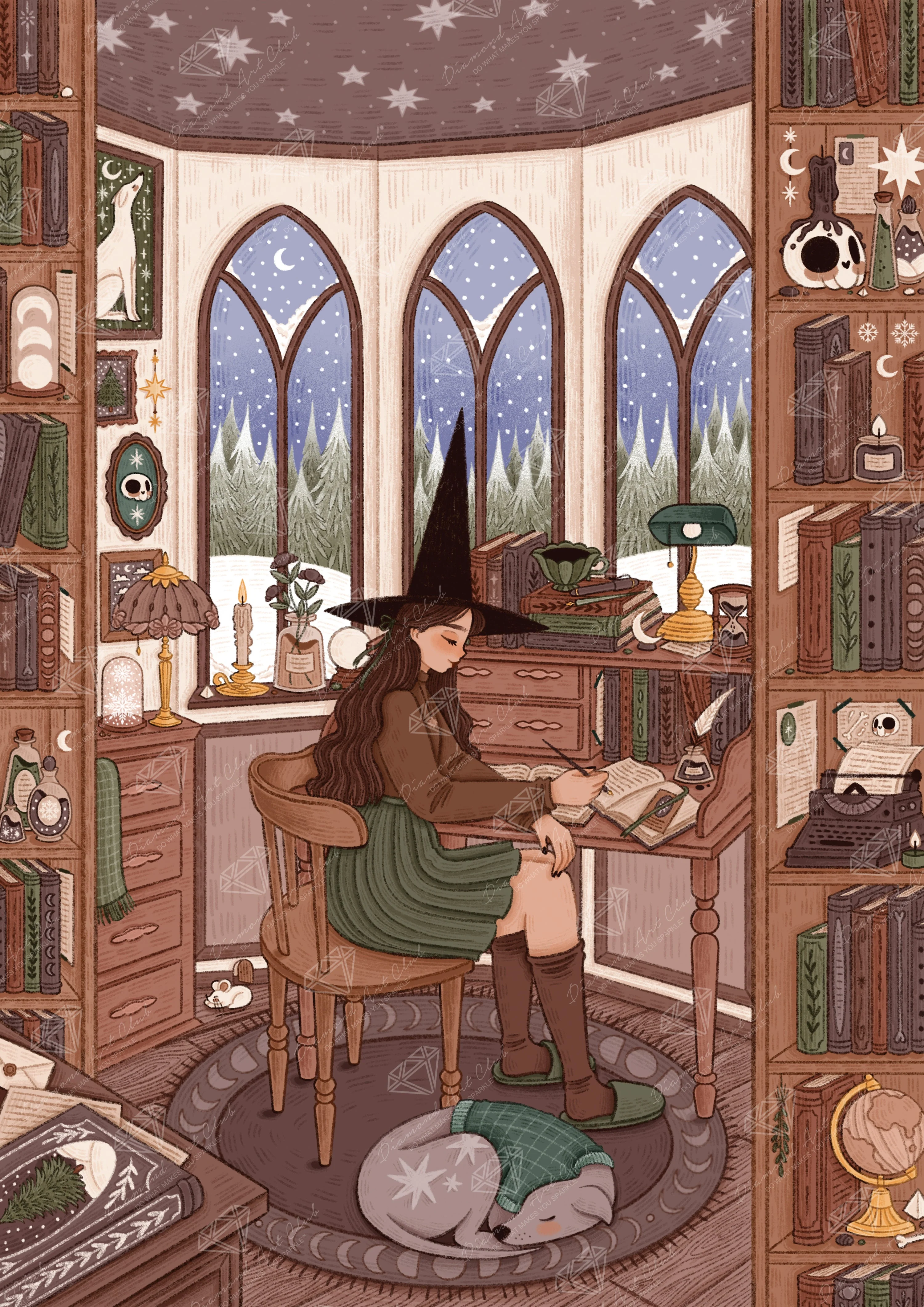 Dark Academia Desk, Wika And Lumi