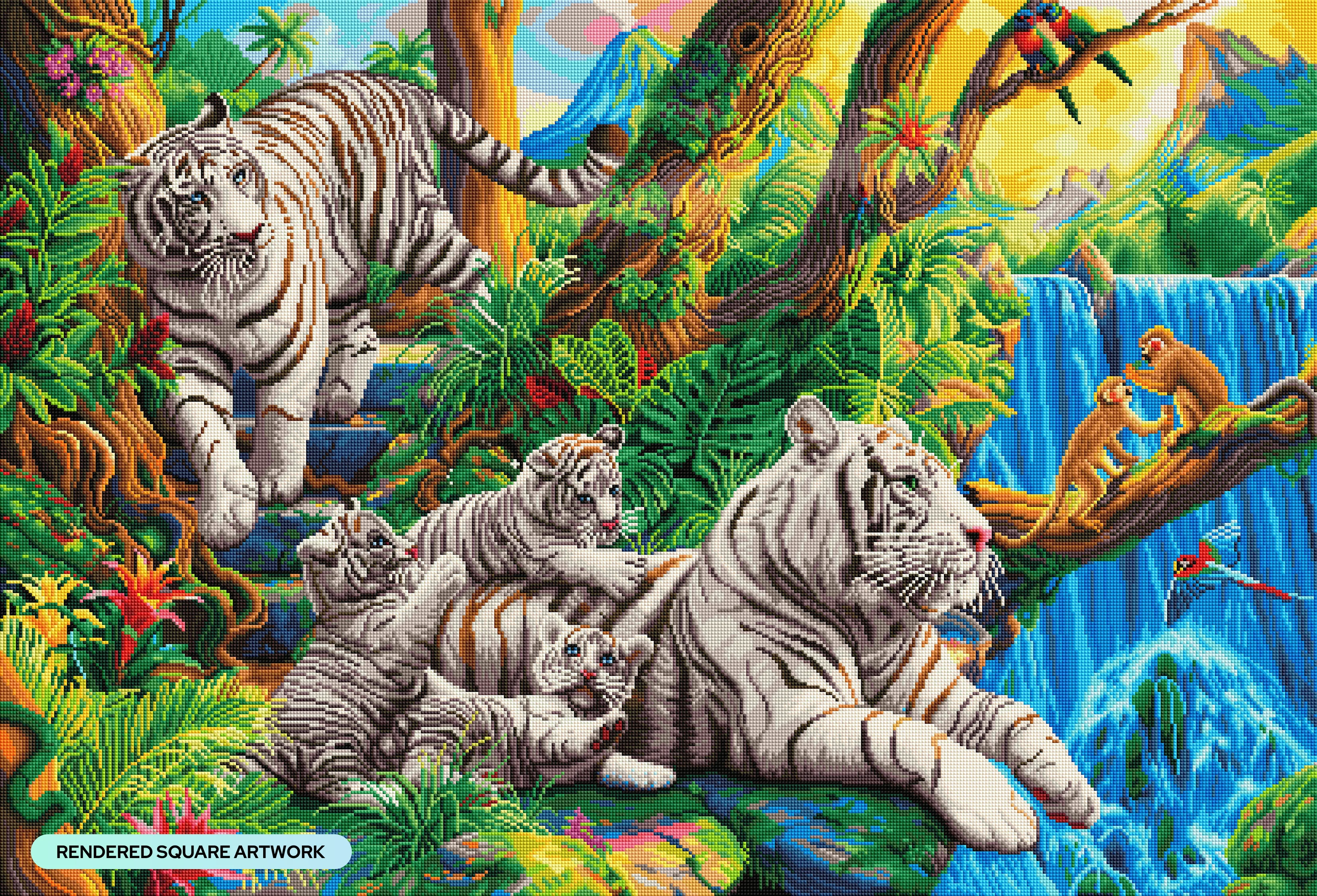 Family of White Tigers - Image 2