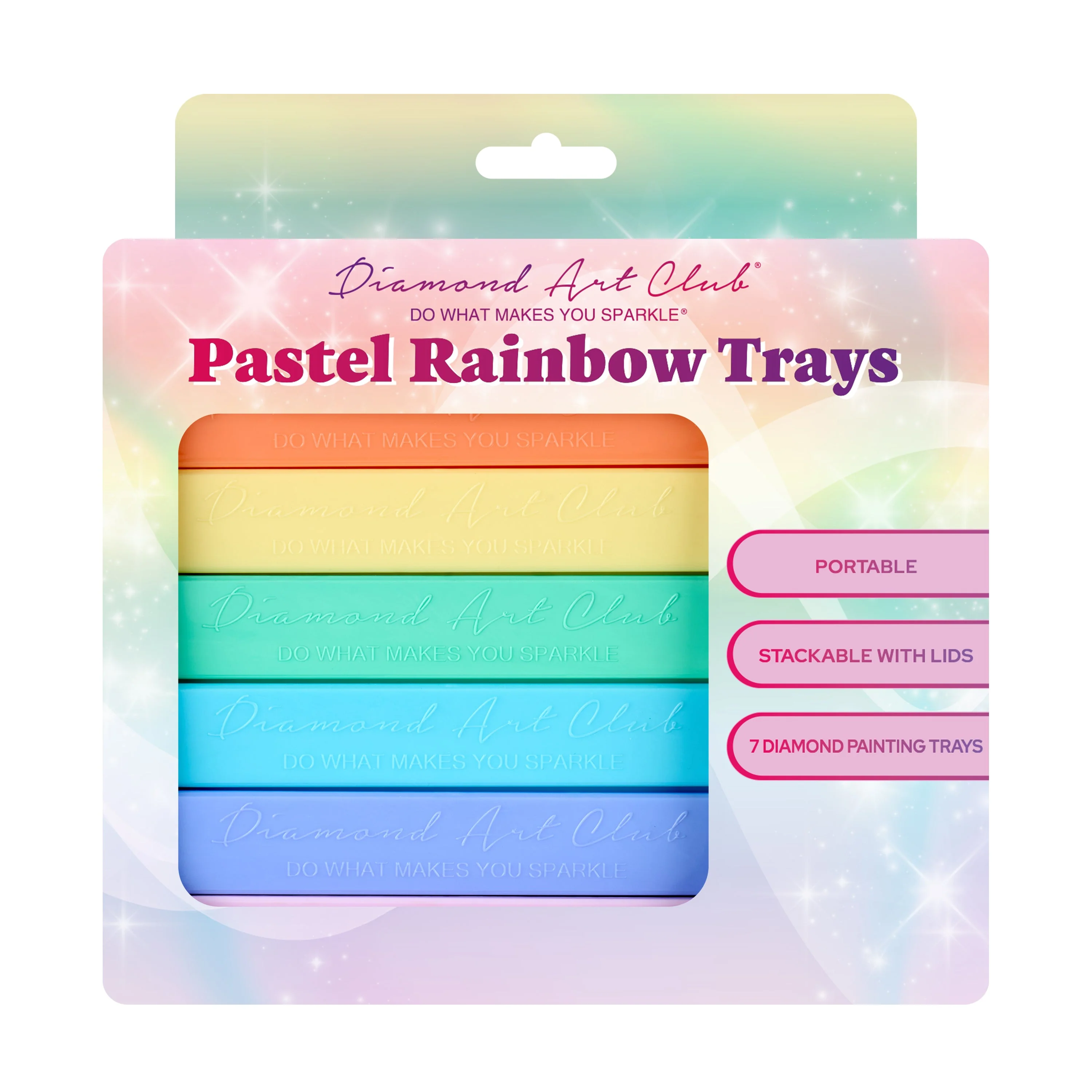 Pastel Rainbow Trays - Large (Set of 7) - Image 6