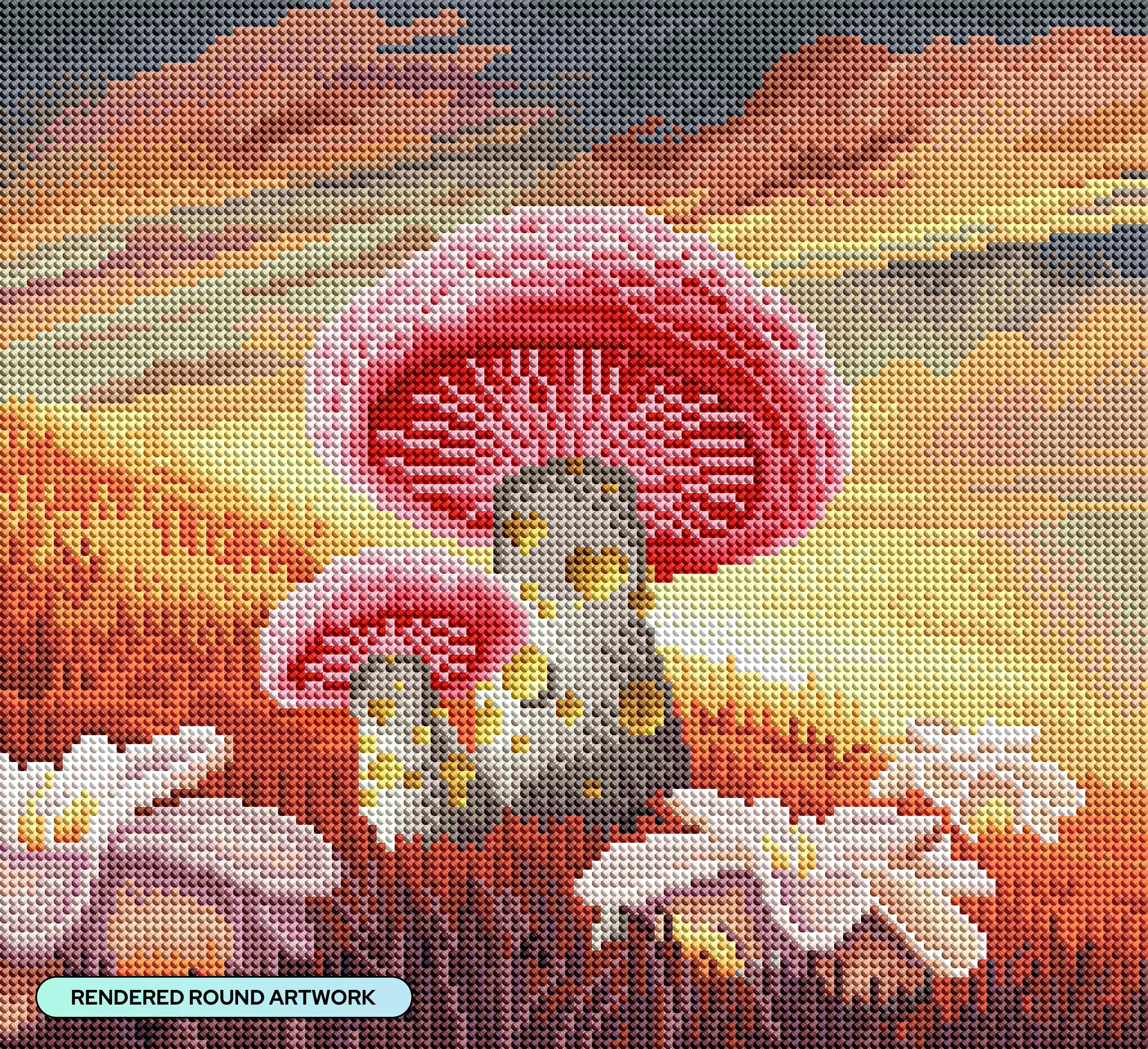 Peach Mushroom Twilight - Image 2